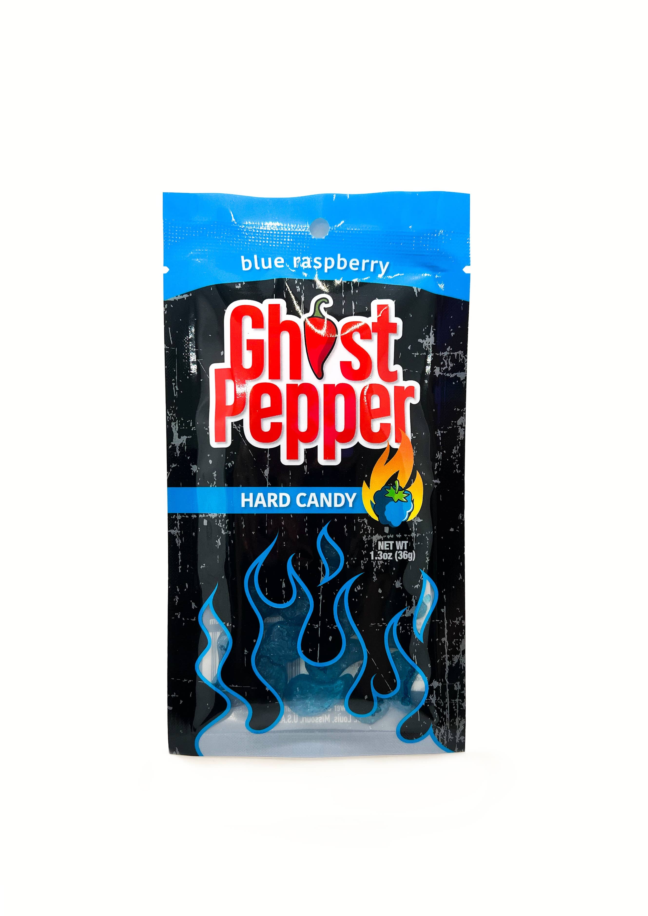 Ghost Pepper Hard Candy Blue Raspberry