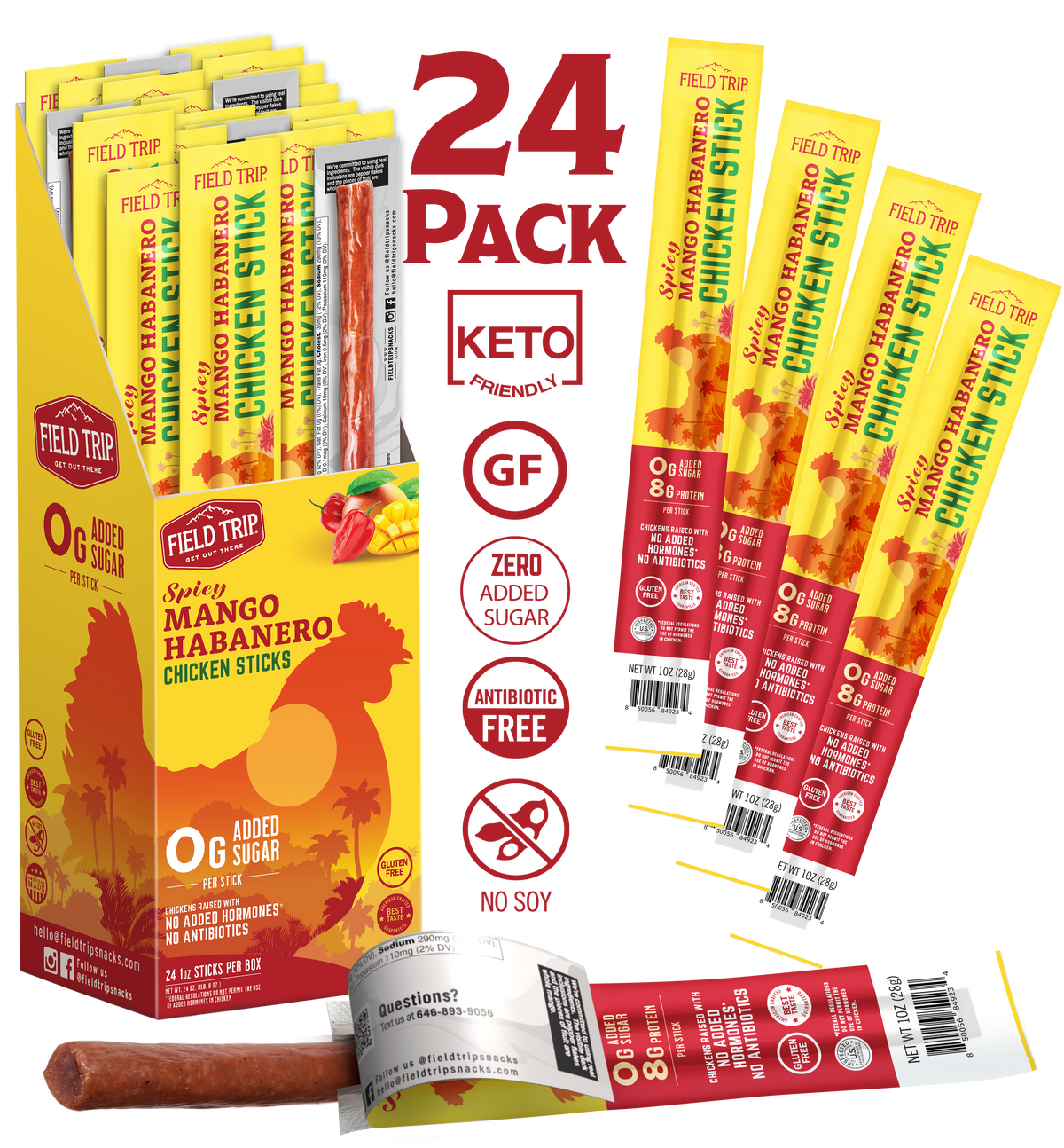 FIELD TRIP - Mango Habanero Chicken Stick (1oz)