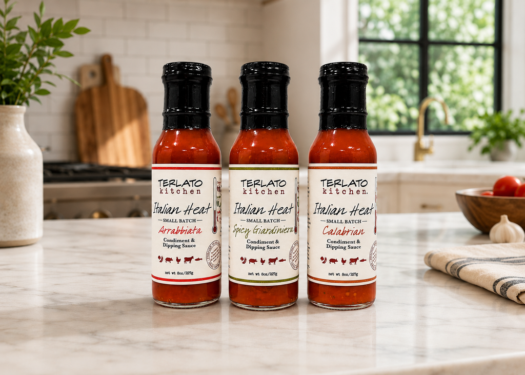 Terlato Kitchen Spicy Giardiniera Pizza Sauce Condiment and Dipping Sauce