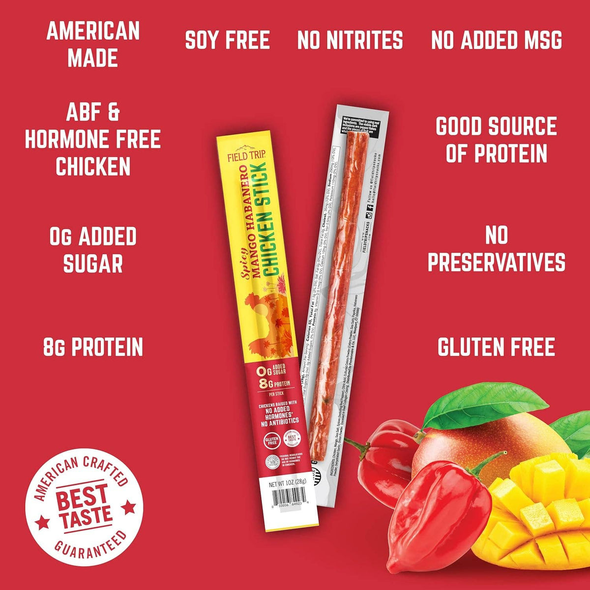 FIELD TRIP - Mango Habanero Chicken Stick (1oz)